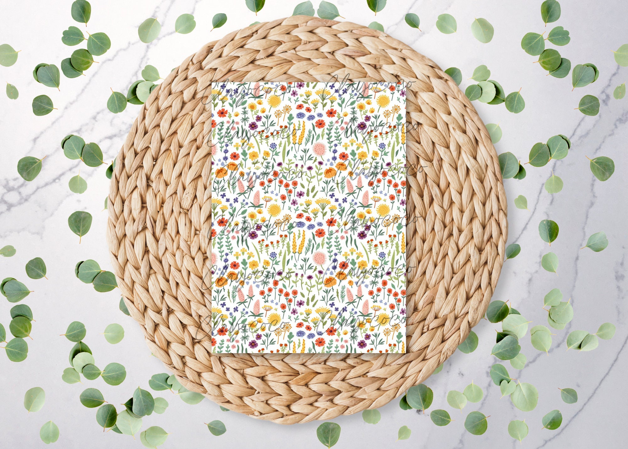 Happy Floral | Flower Pattern | Cute Pattern | Floral | Water Soluble ...