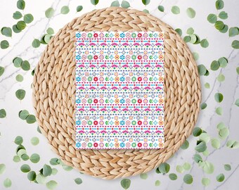 Mexican Fiesta 2 | Summer Vibes  | Carnival | Holiday | Polymer Clay Transfer Sheet | Water Soluble Transfer Paper | RA138