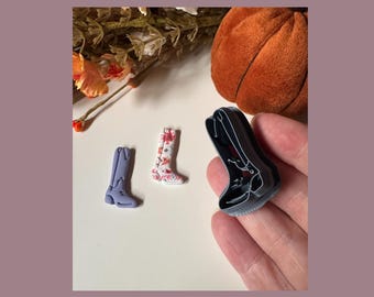 Western Style Boot Clay Cutter | Polymer Clay Earring or Charm Cutter | Boho | Yeeha | Coastal Cowgirl | DIY Jewellery Making | CTR213