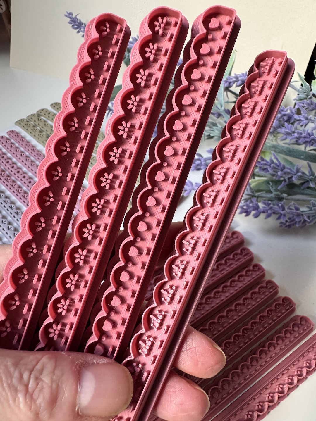 Scalloped Lace Edge Cutter Polymer Clay | Intricate Detail | Broderie ...