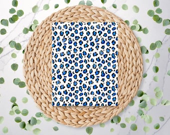 Leopard Print 4 | Jungle | Animal Print | Cat Print | Blue Pattern | Polymer Clay Transfer Sheet | Water Soluble Transfer Paper | RA112