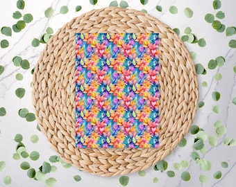 Tropical Bright Floral | Floral Pattern | Flower Pattern | Polymer Clay Transfer Sheet | Water Soluble Transfer Paper | FL065