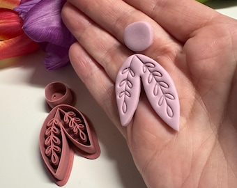 Willow Dangle Clay Cutter Set | Polymer Clay Earring Cutter | Valentines | Romance | Fancy | Floral | Love | DIY Jewellery Making | CTR394