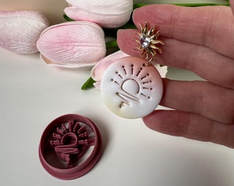 Sunset Dreams Clay Cutter | Polymer Clay Earring Cutter | Summer | Sunrise | Ocean | Holiday | DIY Jewellery Making | CTR540