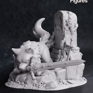 Chibi Great Grey Wolf Figure Kit