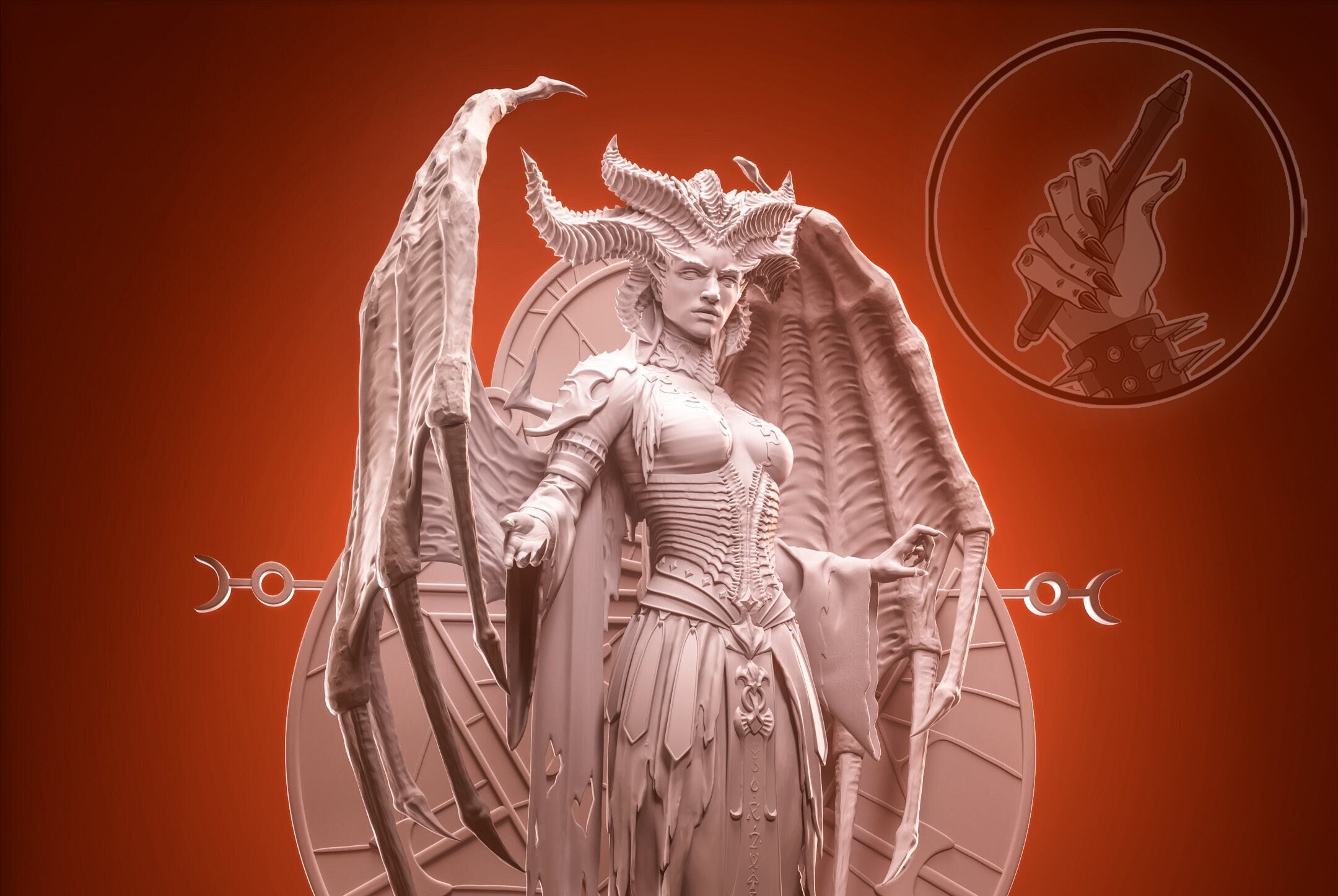 Succubus Queen Figure Kit or Bust