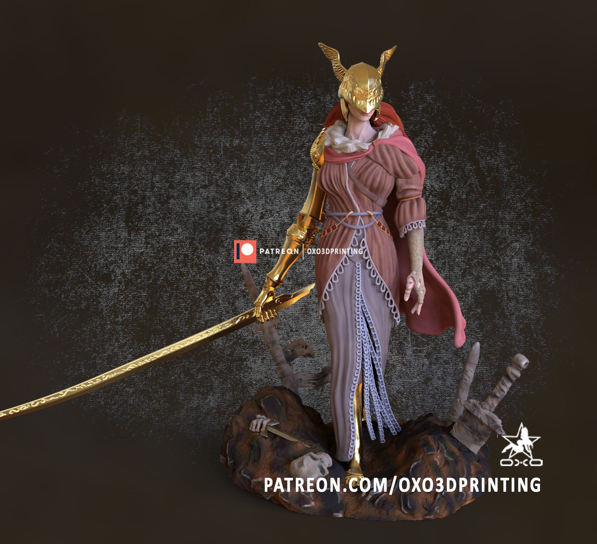 Malenia Goddess of Rot- Elden Ring | 3D Print Model