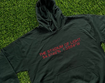 The Stadium of Light Hoodie - Sunderland FC - Football - Sunderland - Football Gift - Football Hoodie - Stadium Gifts - Stadium Coordinates