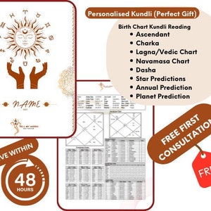 Full Astrology Hindu Vedic Birth Chart Reading, Kundli Analysis and predictions | Indian Vedic Prediction for future