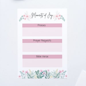 Printable Devotional; Moments of Joy