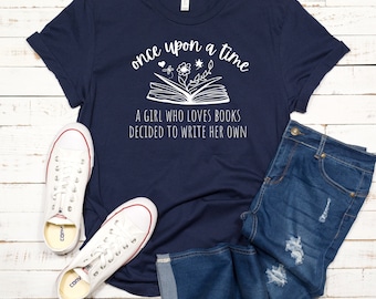 Writer T Shirts, Gift Ideas For Writers, Gifts For Aspiring Writers, Author Shirt, Writer Gift