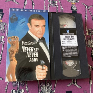 Never Say Never Again VHS (1995 Warner Home Video) - James Bond/007/Action/Adventure/Spy/Sean Connery