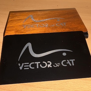 Benutzerdefinierte Visitenkarten aus Metall - personalisierte Lasergravur Stahl / Messing / schwarzes Metall - Personalisiertes Logo - Premium handgefertigt