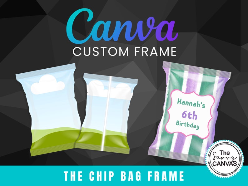 Chip Bag CANVA Mock up Chip Bag Template Editable Canva Etsy México