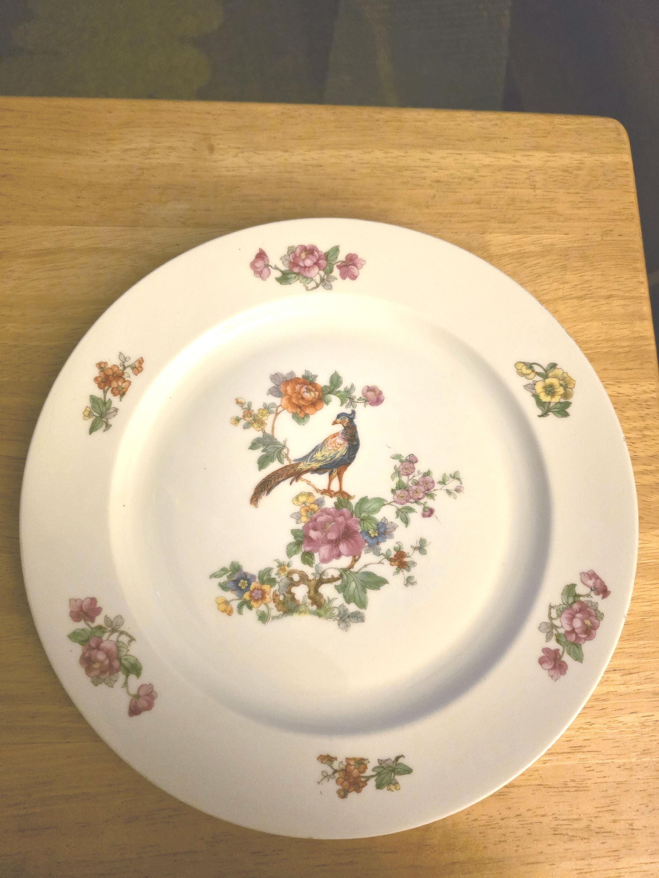 ⭐︎ Epiag エピアグ・ロイヤル⭐︎鳥と花柄のセロリ皿クリームシュガー Epiag Royal Czechoslovakia - Etsy