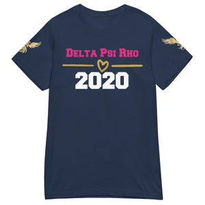 Delta Psi Rho Schwesternschaft Shirt | Benutzerdefinierte Linie & Jahr | Vorderseite oder vollständiges Design | Phoenix Sisterhood Kleidung | DPR-Linie Pride