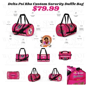 Delta Psi Rho Custom Sorority Reisetasche