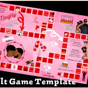 Adult Sex Game, Drinking Game, Date Night Game, Game Board Template