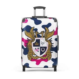 Custom Sorority Hard-Shell Suitcase | Delta Psi Rho Travel Luggage with Built-In Lock