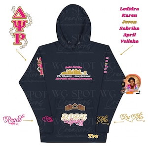 Delta Psi Rho Benutzerdefinierte Schwesternschaft Hoodie