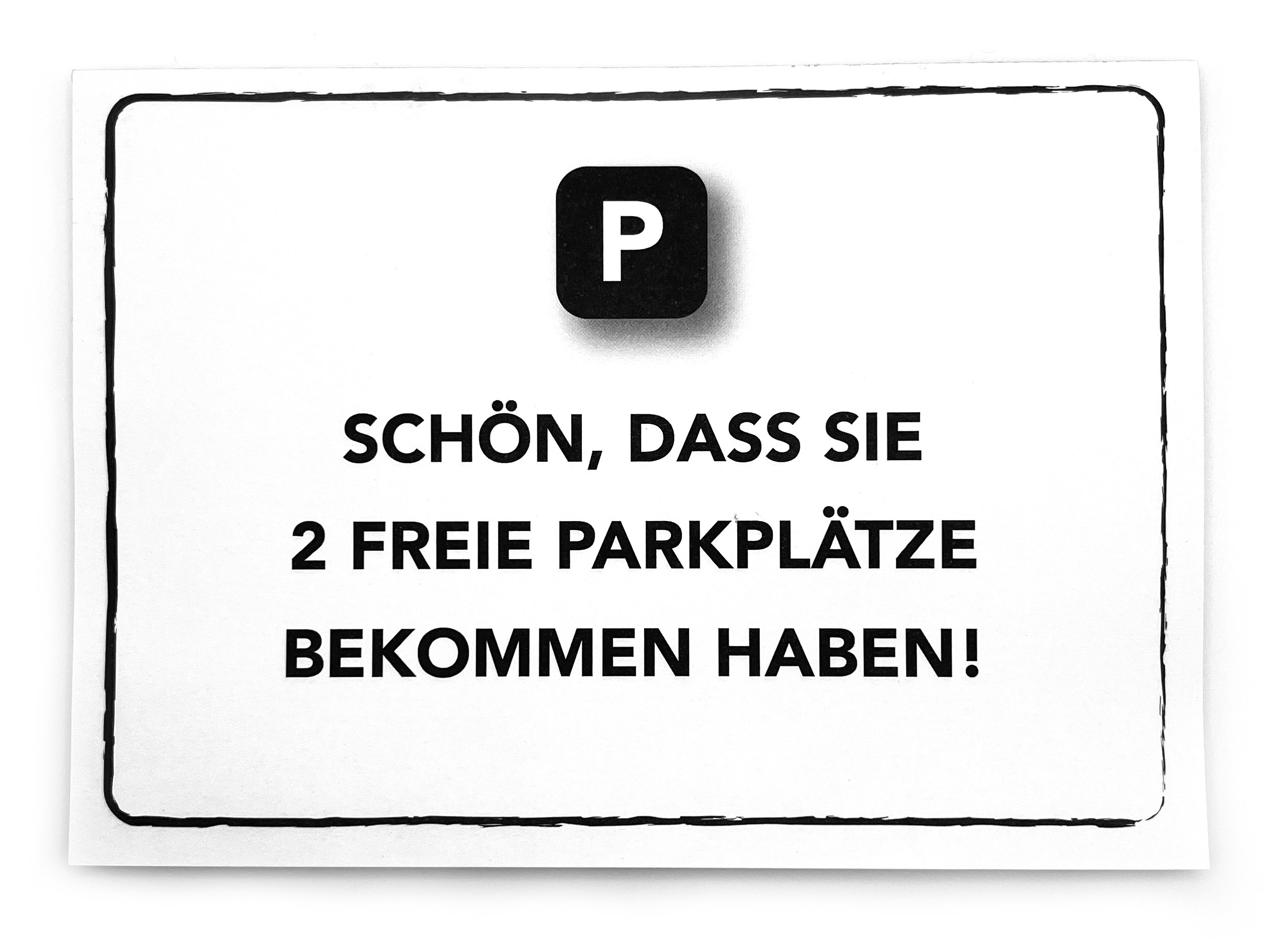 Scheiße geparkt Klebezettel für Falschparker I younikat®, 5,90 €