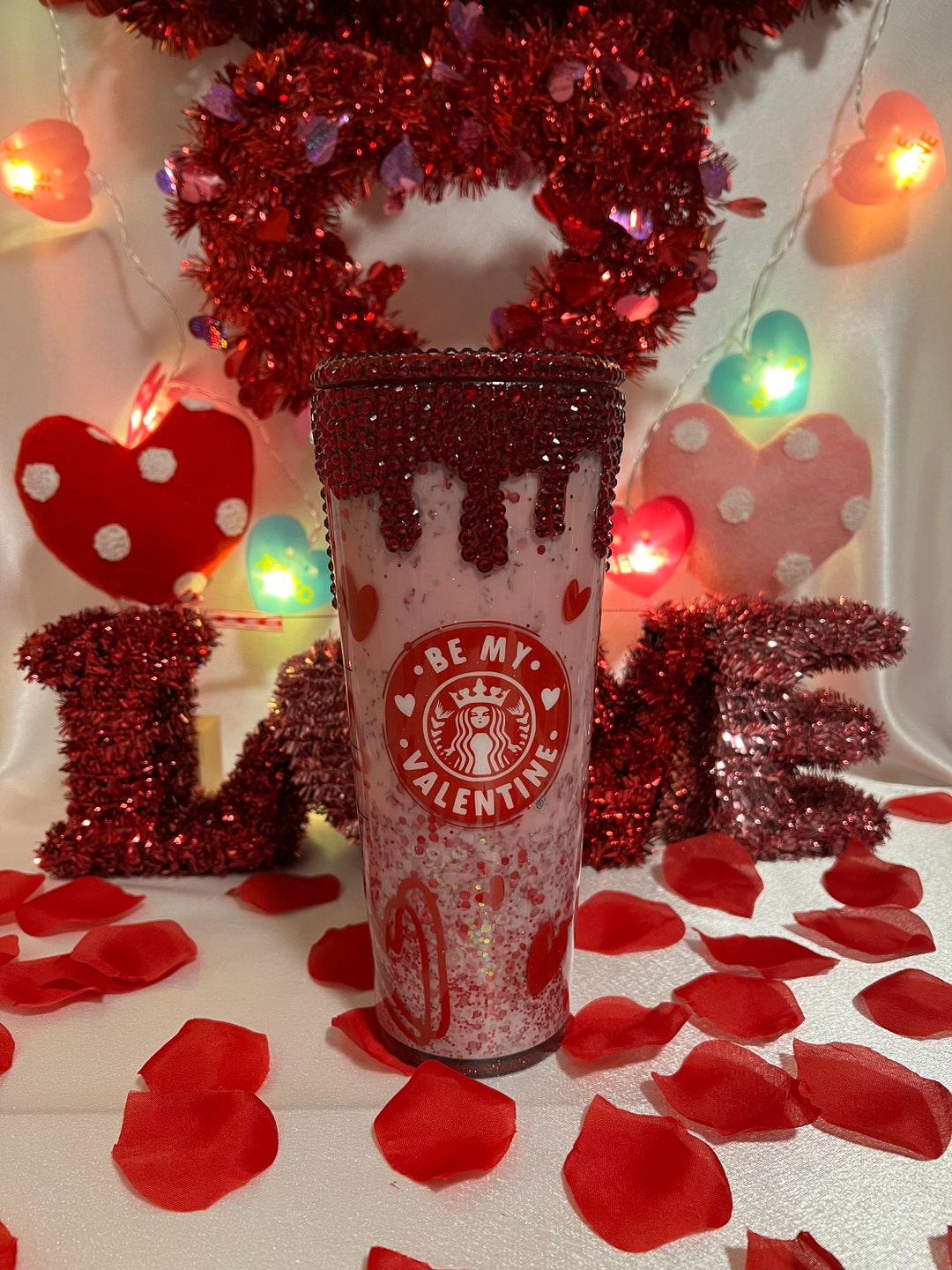 Be Mine 24oz Starbucks Double Wall Acrylic Tumbler Etsy