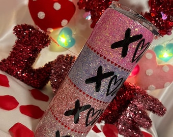 XOXO 30oz Stainless Steel Straight Skinny Tumbler.