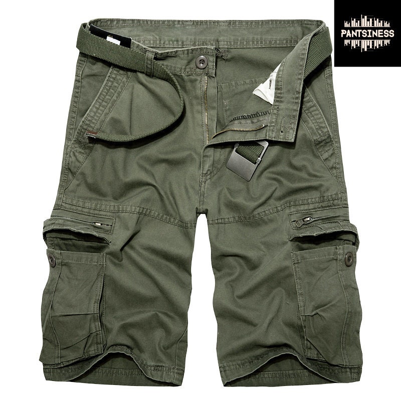Mens Military Cargo Shorts Army Color Tactical Multi Pocket Etsy