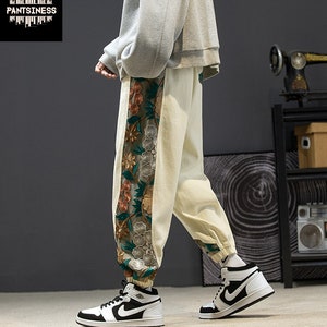 Casual Embroidered Y2K Pants, Patchwork Harem Harajuku Trousers, Korean ...