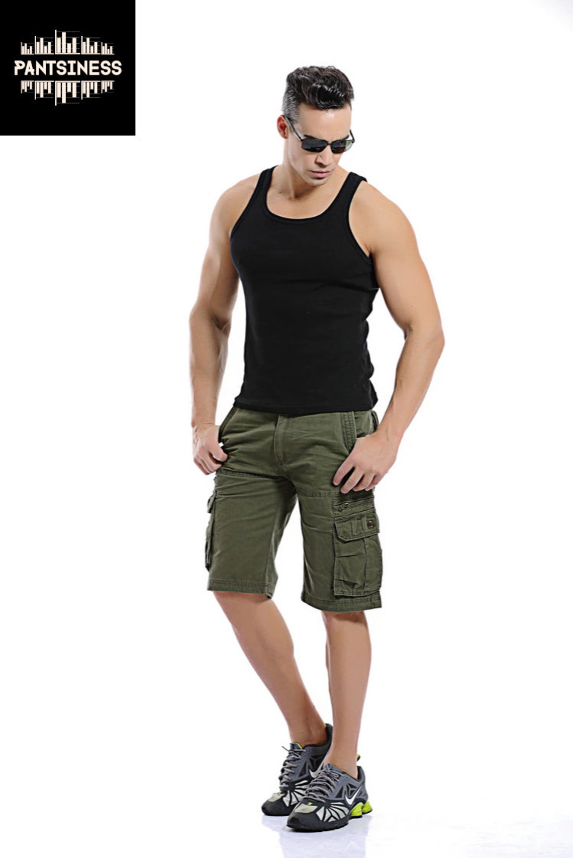Mens Military Cargo Shorts Army Color Tactical Multi Pocket Etsy