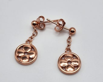 925 Sterling Silver Mini Four Leaf Clover / Stud Earrings / Clover Jewelry / Gift for Her