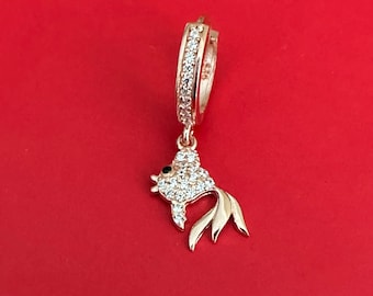 Mother Day Gift From Daughter/ Jewelry Gift For Mother Day/ Earring Fish/ Koi Fish Earring/ 925 Sterling Silver Earring Packed For Gift