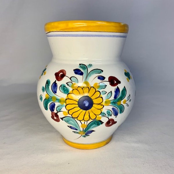 Hand Painted Ceramic Pottery || Vintage || Slov Keramika Modra || Vintage Vase