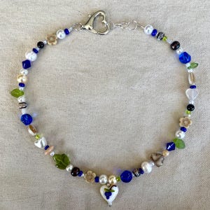 Blueberry cookie necklace