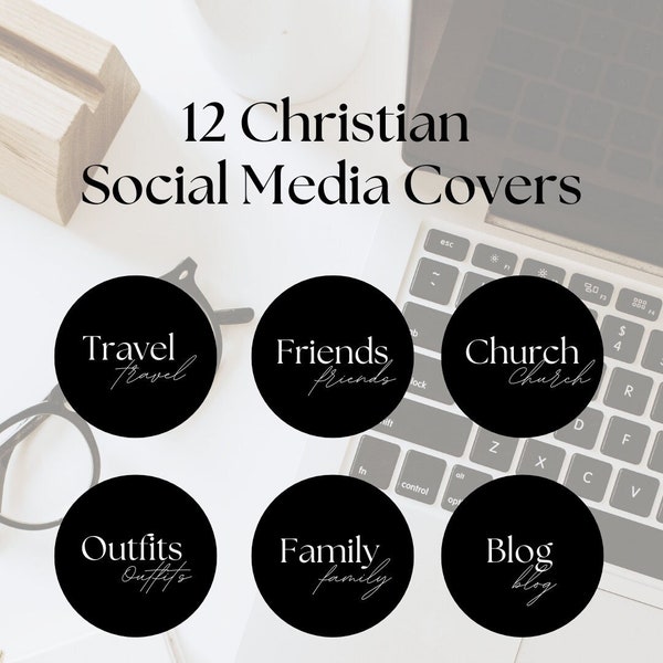 12 Black and White Christian Instagram Highlight Covers