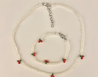 Cherry Beaded Jewellery