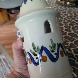 Vintage Spanish Castle Pottery Candleholder... smoke comes out of the top!  Nice!