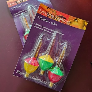 Vintage Christmas Bubble Lights...reproduction of the very vintage ones but still so cool!!  TWO NIP!