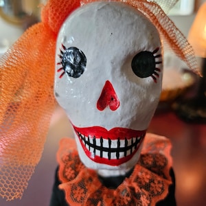 FUN and Very Smiley Paper Mache Skeleton...