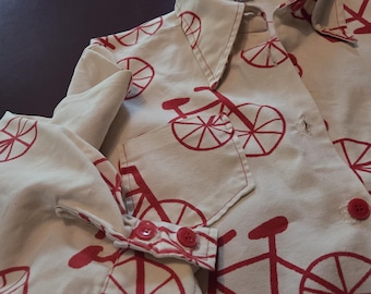 Chaqueta de ciclismo para niño... ¿de los años 70-80? Talla 16, pero a mí me parece una talla 10 actual. ¡Genial!