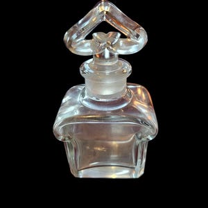 Baccarat Vintage Crystal Perfume Bottle...o collectible and lovely shaped