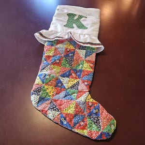 Väldigt vintage "K" julstrumpa... KUL om du har K-namnet!