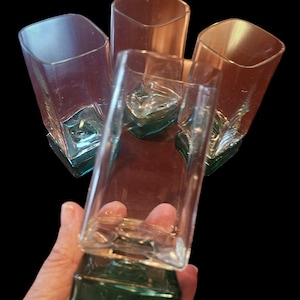 Amazing Italian Designer Glassware...whole set of four by Bormioli.