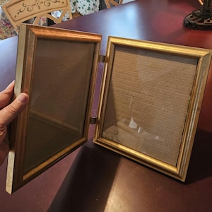 Vintage Double 8x10 Photo Frame...heavy weight quality...90s