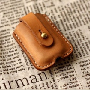Étui zippo en cuir DIY avec motif de passant de ceinture - PDF, modèle d'étui à briquet, fichier PDF du modèle ZIPPO