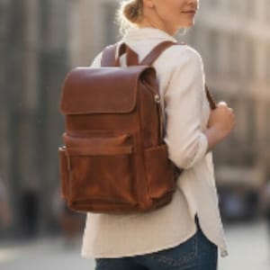 Leather Backpack Pattern: Laptop Bag Design (PDF Pattern) a4 and letter version
