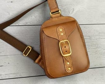 Patron PDF de sac bandoulière en cuir pour homme : Modèle bandoulière (A4)