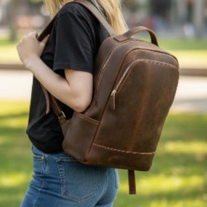 Leather Backpack PDF Pattern: Laptop Bag Design (A4/US Letter Format)