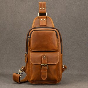 DIY Leder Herrentasche, Männer Brusttasche, kleine Rindsleder Reisetasche muster, sling bag Muster, Leder Umhängetasche Muster pdf Datei
