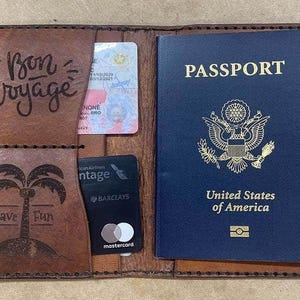 Padrão de porta-passaporte de couro cortado a laser faça você mesmo com porta-cartões cdr, arquivo pdf